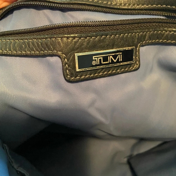 TUMI San Antonio SPURS Black Logo Open Top Tote Bag Purse - Picture 7 of 16